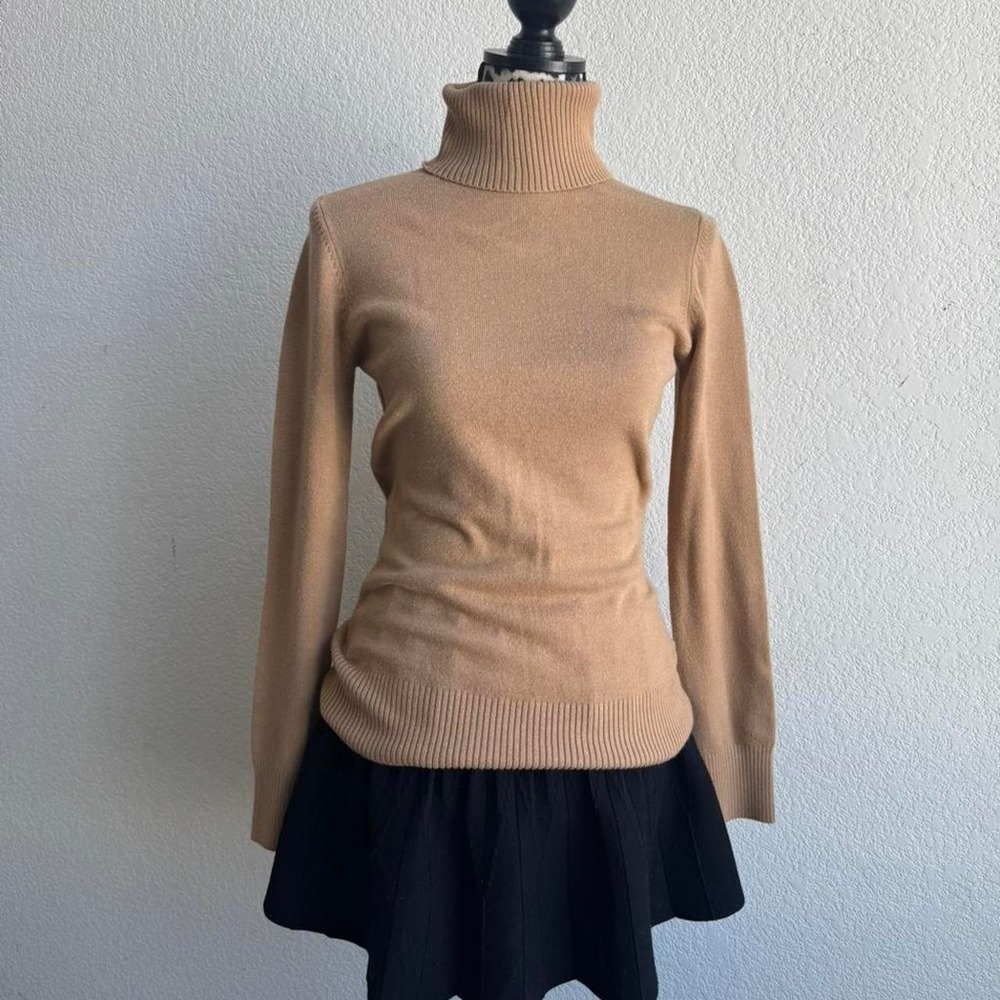 French connection vintage brown turtleneck sweater